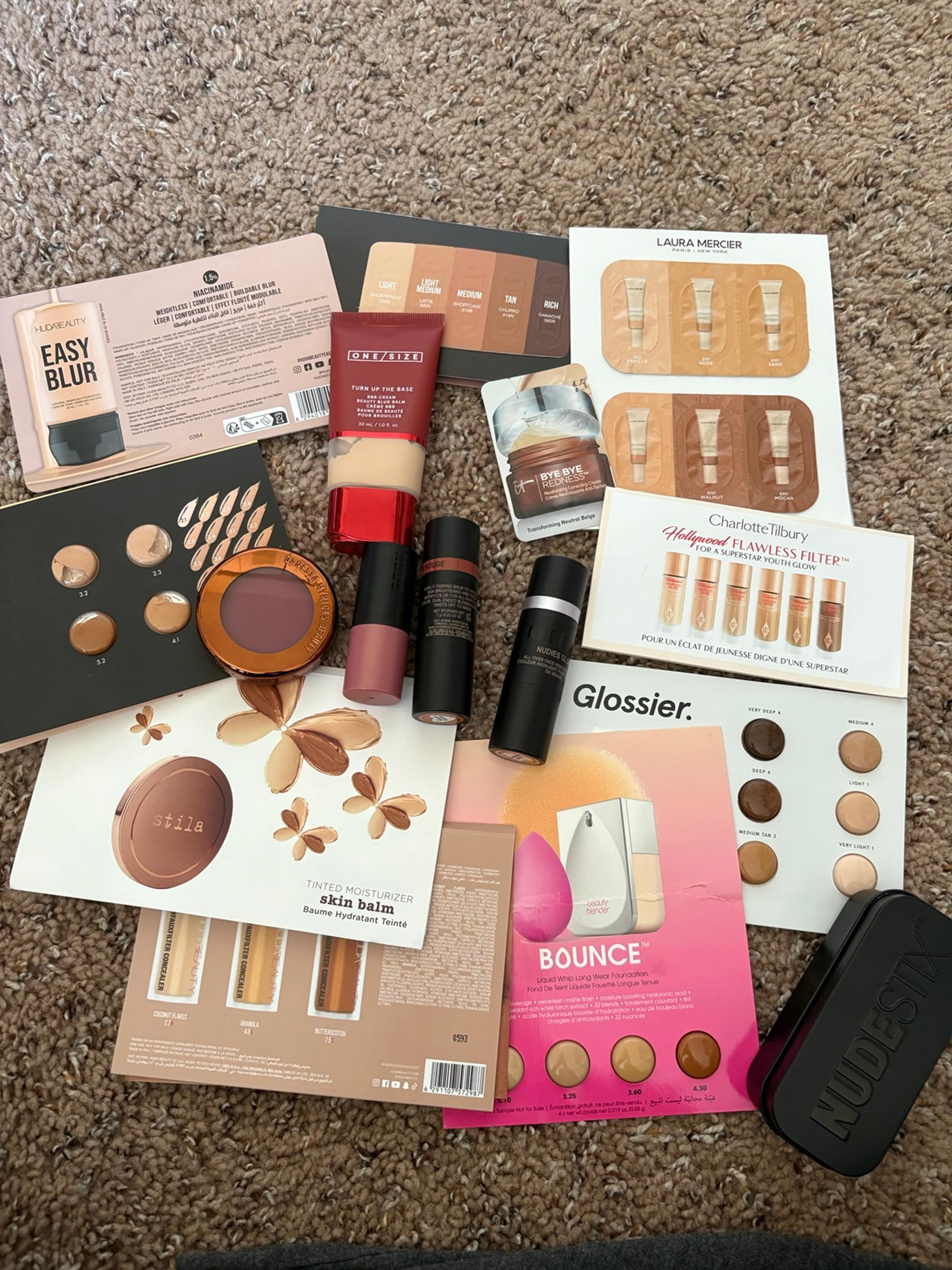 Makeup lot makeup bundle Danessa myricks Nudestix onesie beauty blush samples