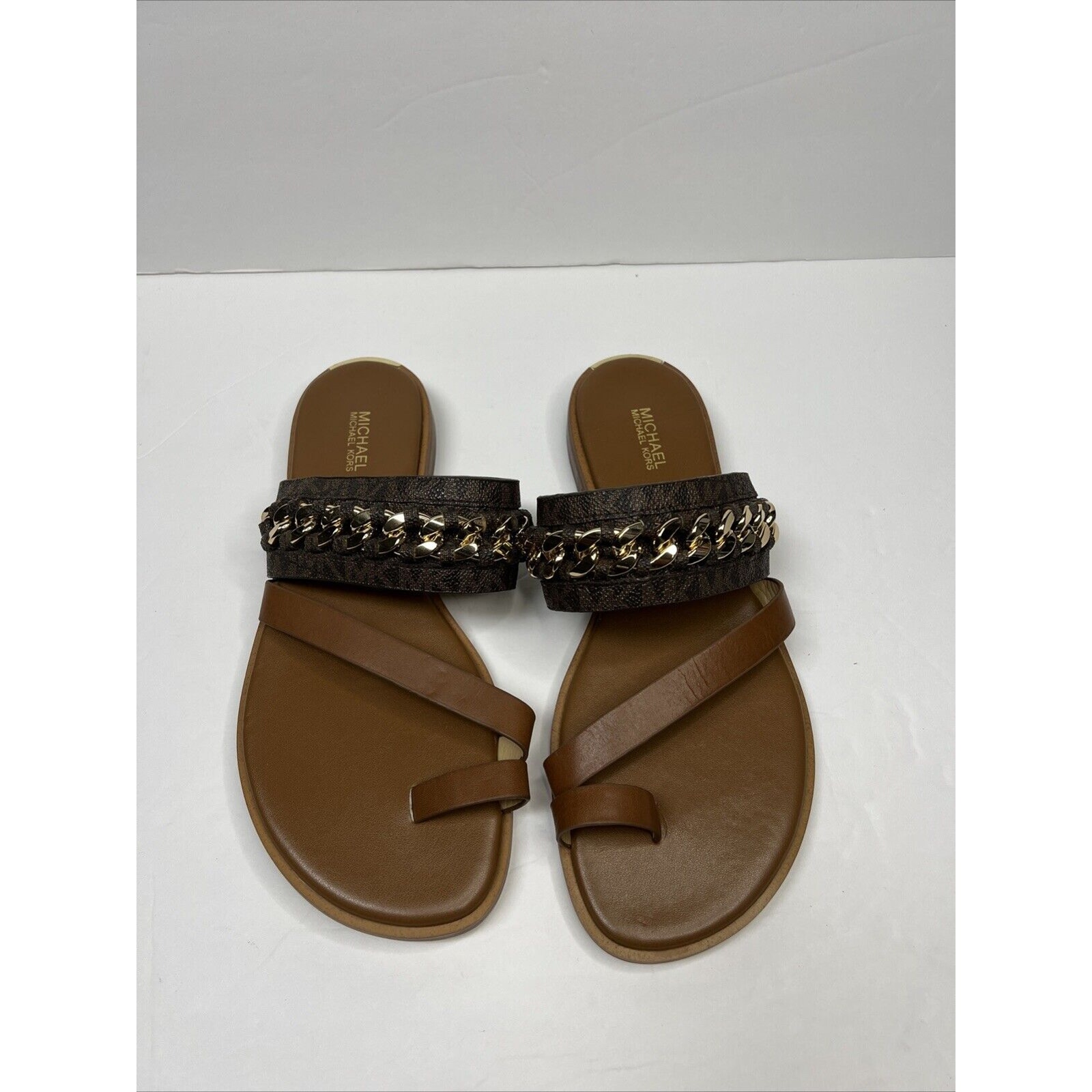 michael kors tan sandals