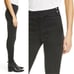 Frame Le Francoise High Rise Side Button Skinny Jeans In Black Whittier Size 29