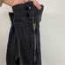 Frame Le Francoise High Rise Side Button Skinny Jeans In Black Whittier Size 29