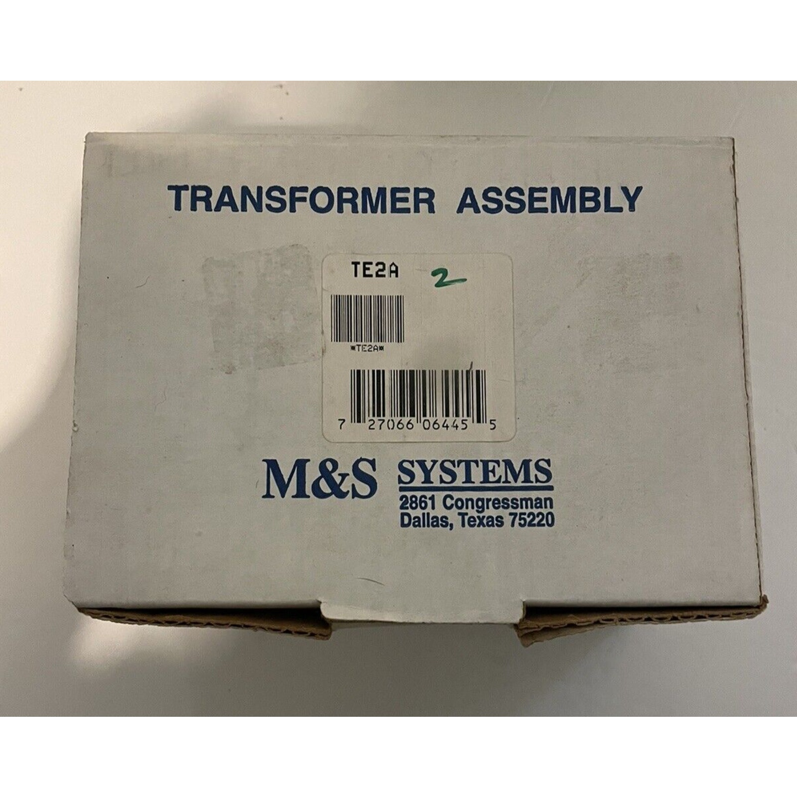 M and S Systems Transformer Assembly TE 2A never used open box USA company