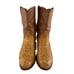 Mens Justin USA Brown Full Quill Ostrich Round Toe Roper Western Boots Size 11 D