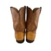 Mens Justin USA Brown Full Quill Ostrich Round Toe Roper Western Boots Size 11 D