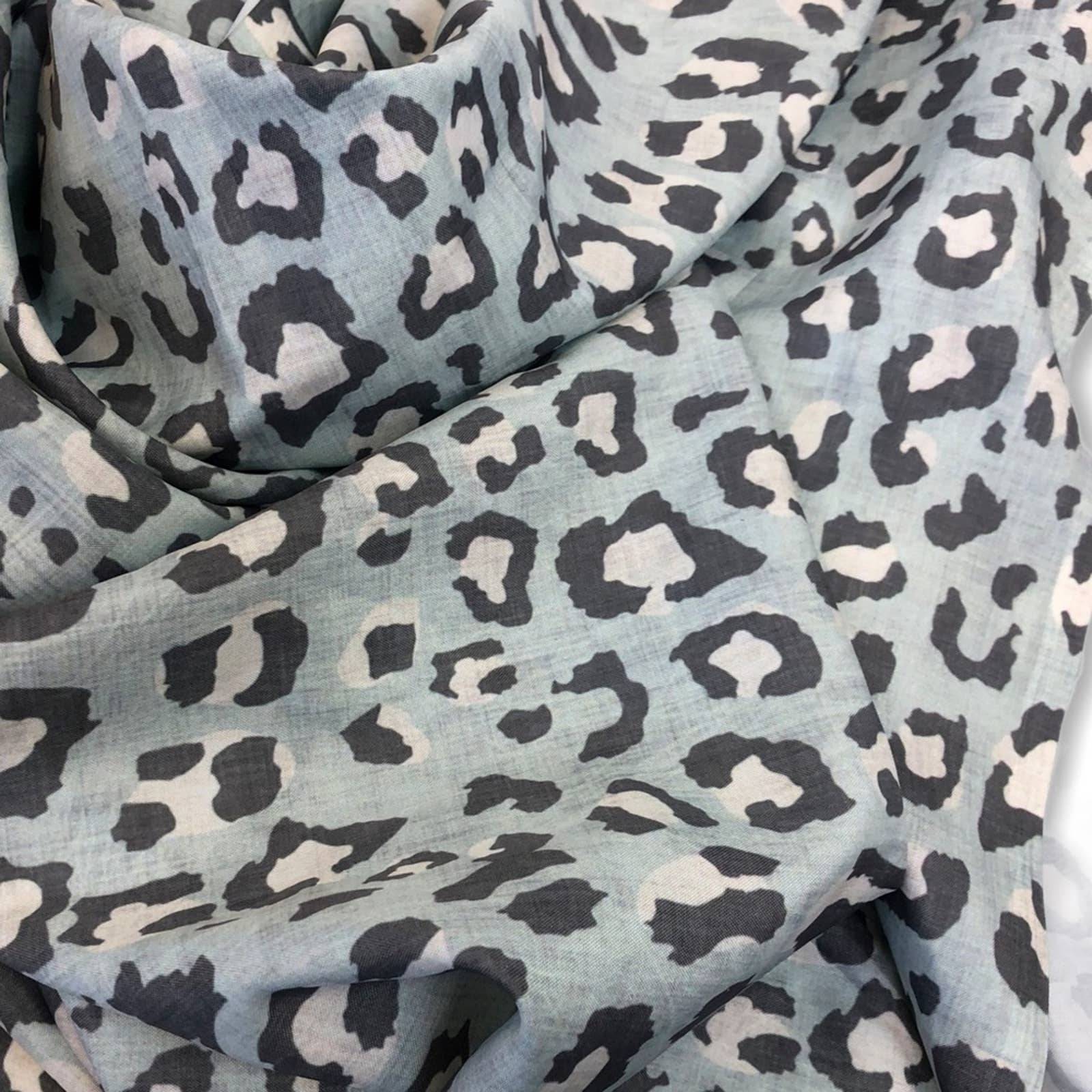 Leopard Print Gray Pink Shower Curtain