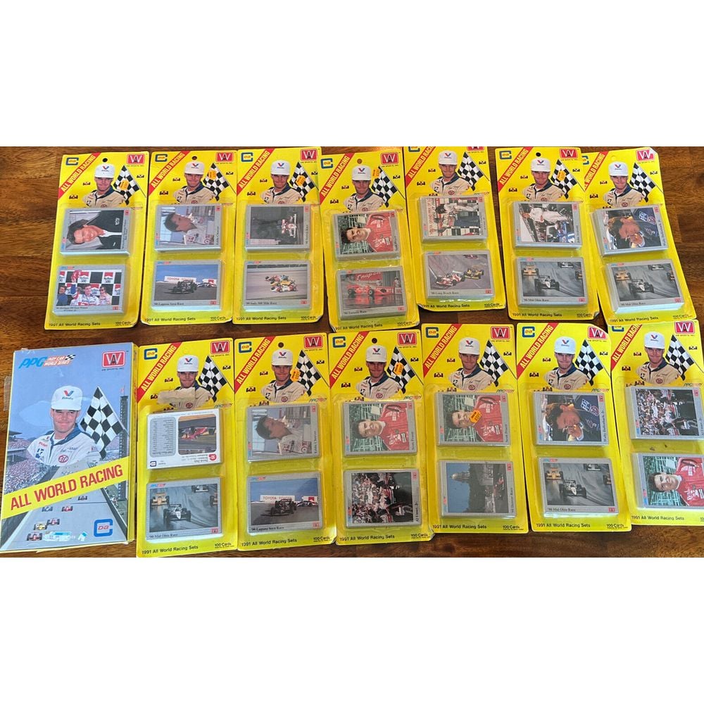 1991 All World Racing Indy Racing Card Factory Sealed Card Wax Box & Set Lot 13
