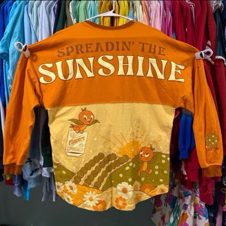 Disney parks spreadin the sunshine retro vibe spirit jersey S NWOT