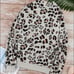 Leopard Zipped Collar Sweatshirt