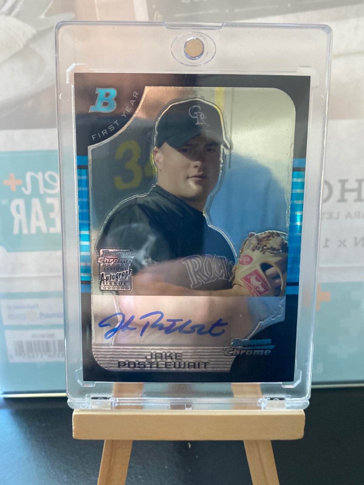 Jake Postiewait 1st Bowman Chrome auto