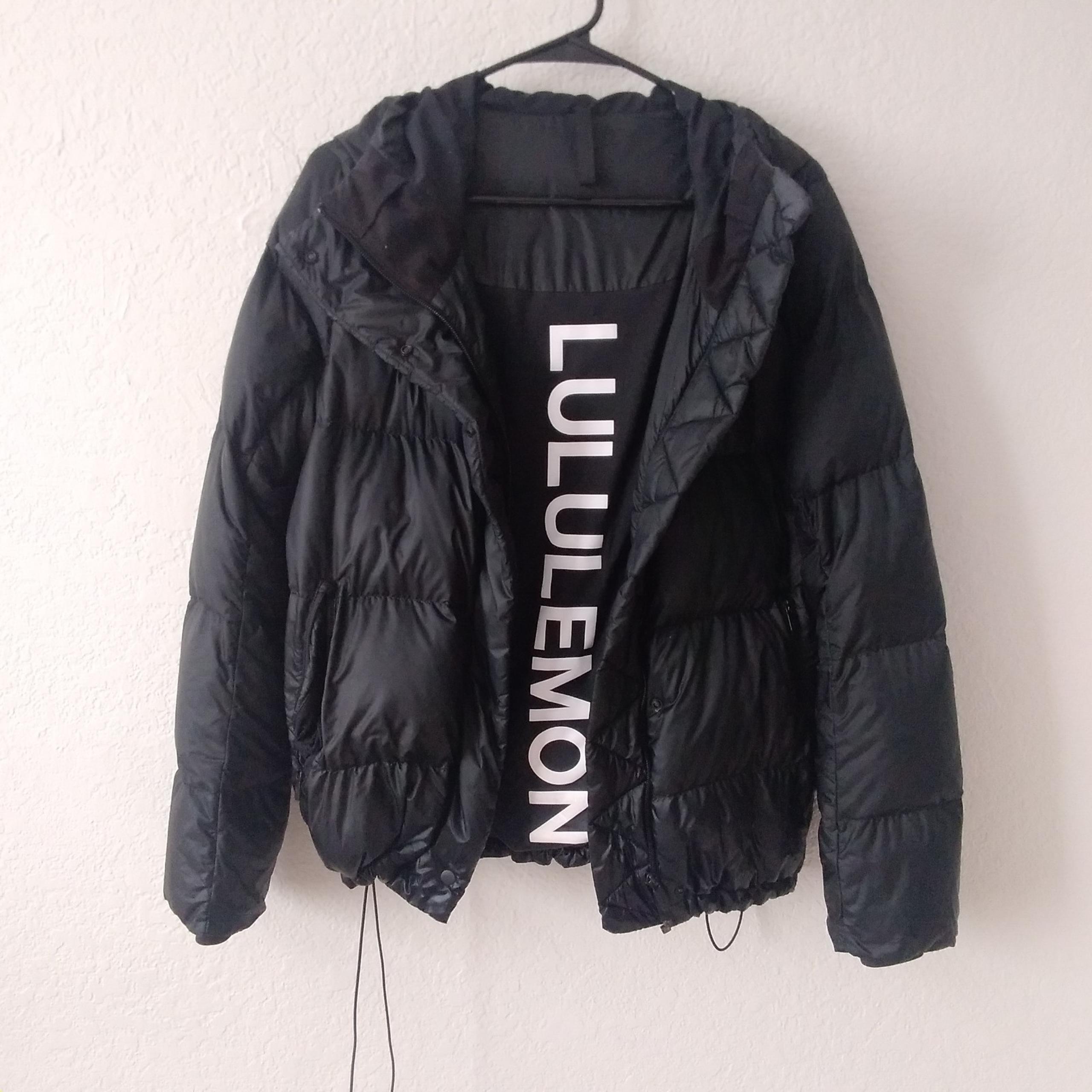 Lululemon Athletica Black Puffer Jacket wunder puff womens 4 Style#W4BE4S