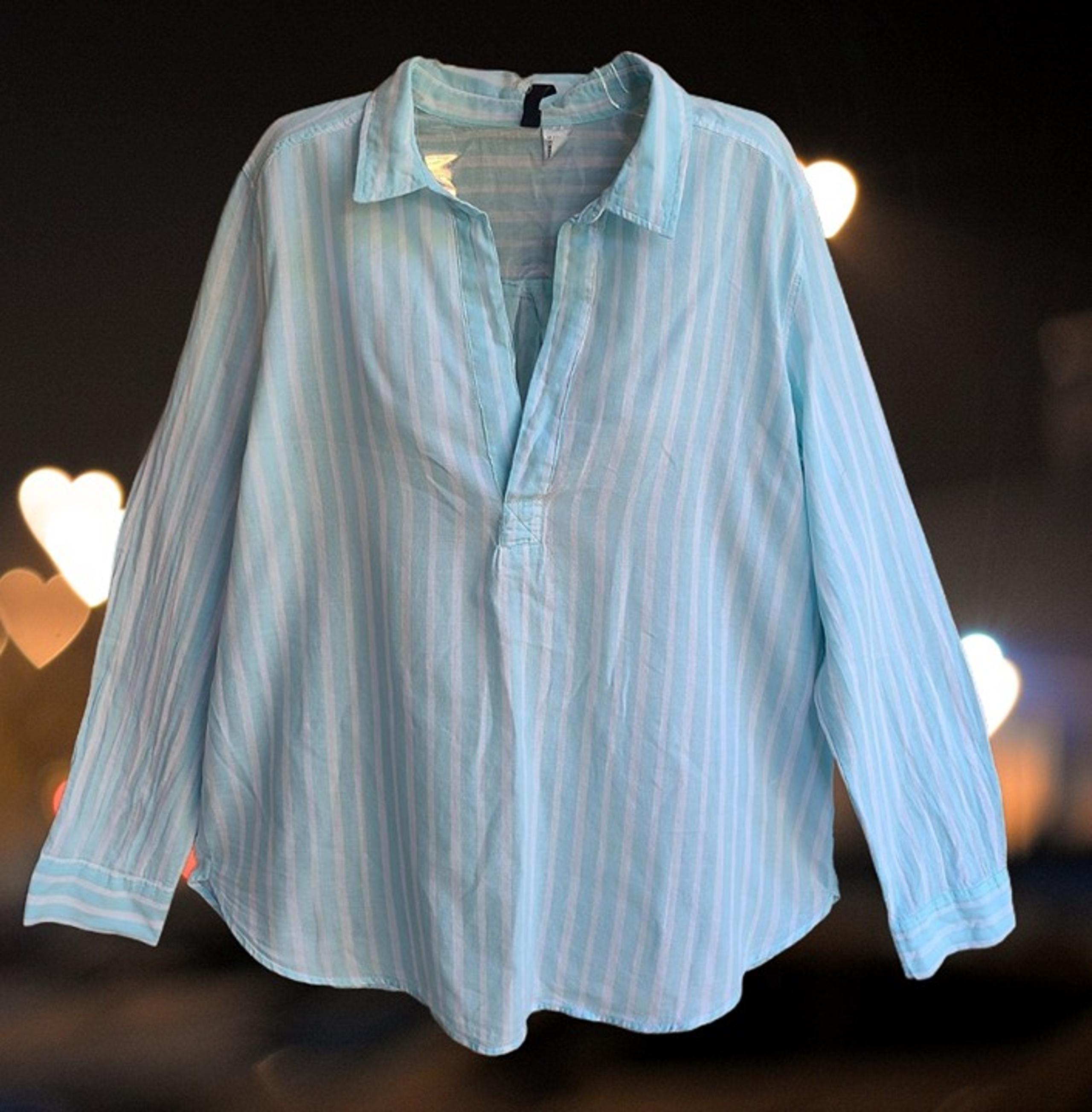 DIVIDED by H&M Women's Top Blouse Striped Long Sleeves Size M