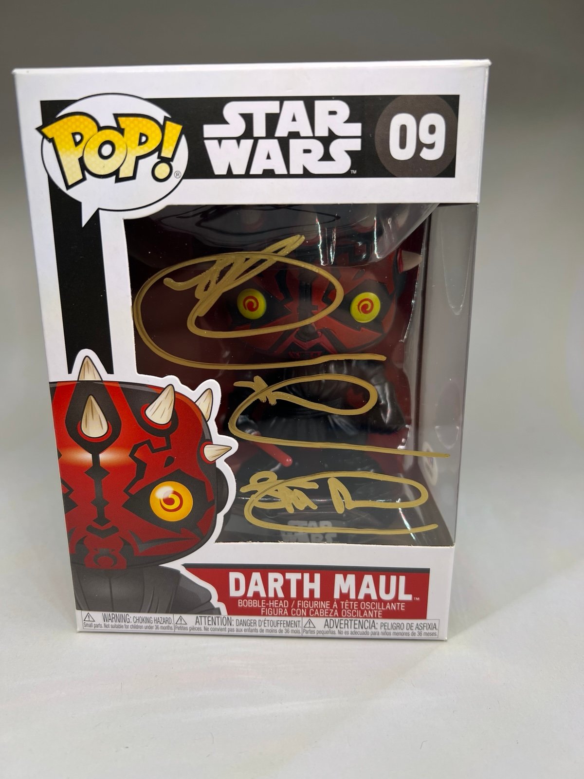 Ray Park Signed Darth Maul Star Wars Funko Pop w/ PSA COA