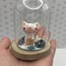 Ooak Handmade Sea Mouse Creature in Terrarium Jar - figurine pet miniature doll