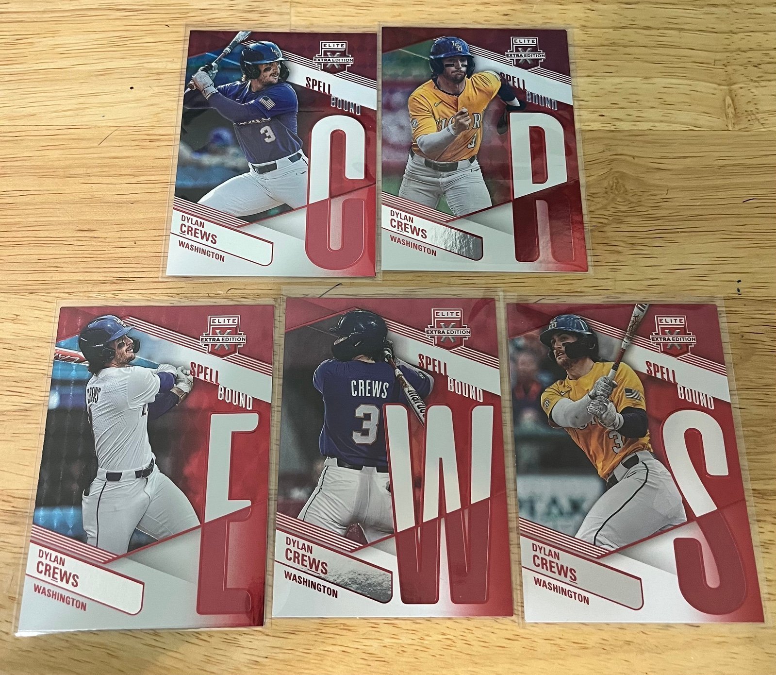 2023 Panini Elite Extra Edition #S-7 to 11 Dylan Crews Spellbound “CREWS” !!