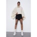 NWT Womens Size Medium Off White Oversized Alpaca and Wool Blend Knit Sweater