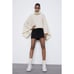 NWT Womens Size Medium Off White Oversized Alpaca and Wool Blend Knit Sweater