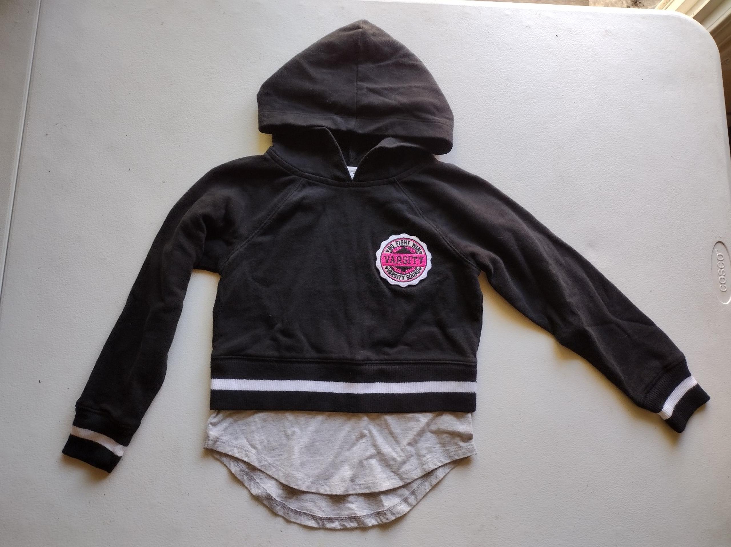 Danskin now girls black hoodie size 4/5