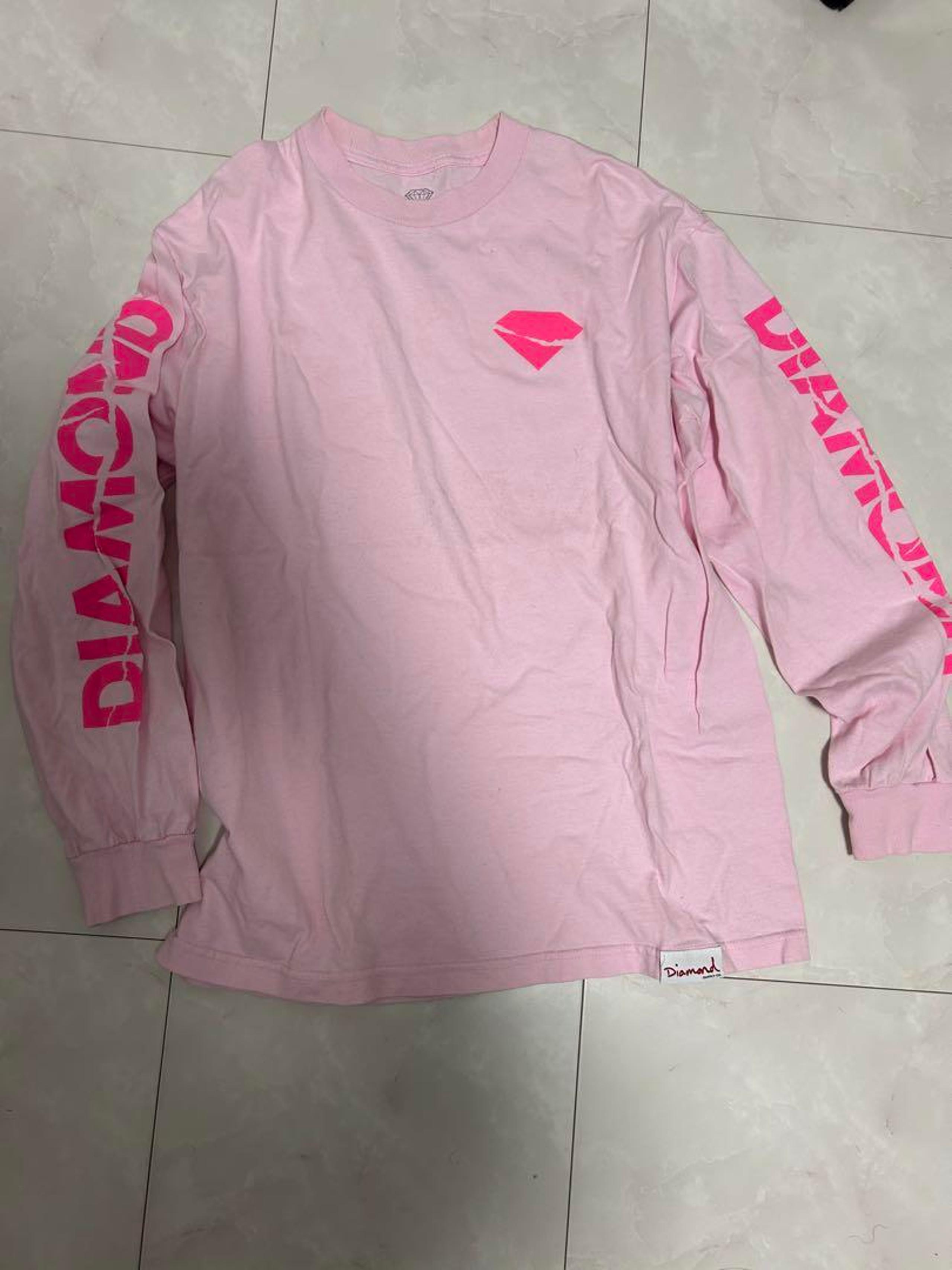 Diamond Pink Long Sleeve T-shirt (Size M)