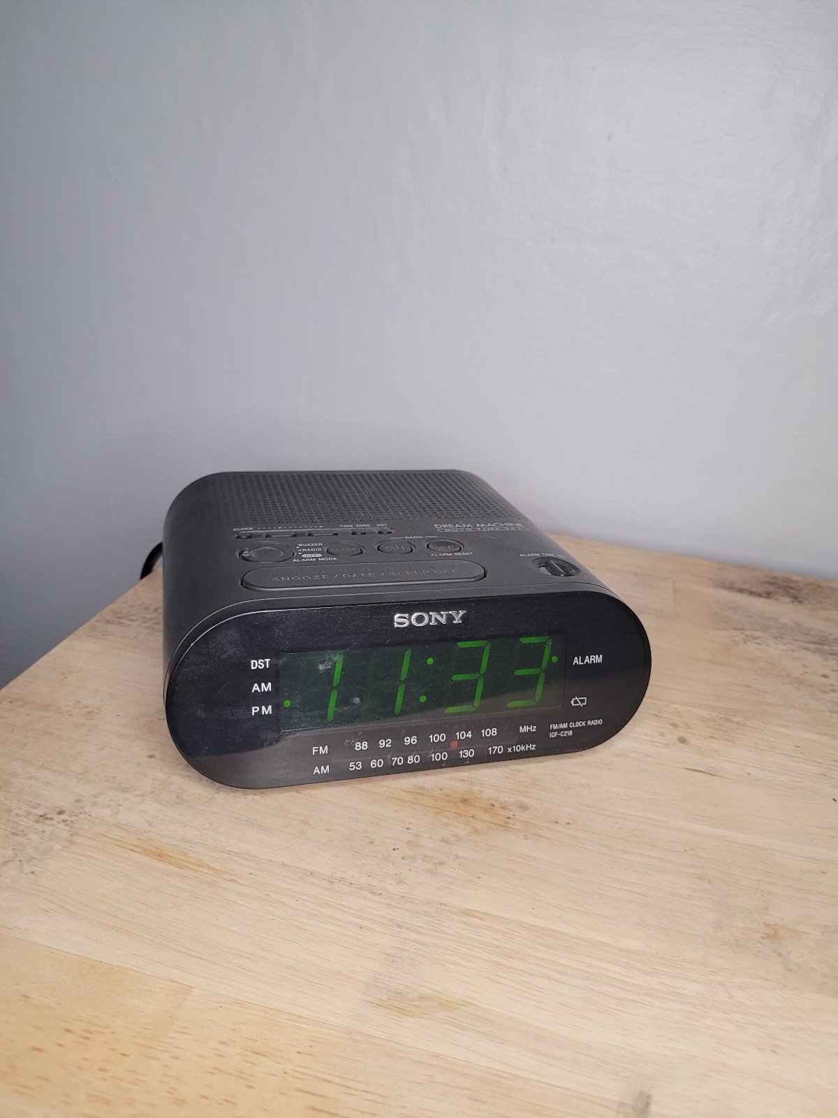 SONY Alarm Clock with Radio