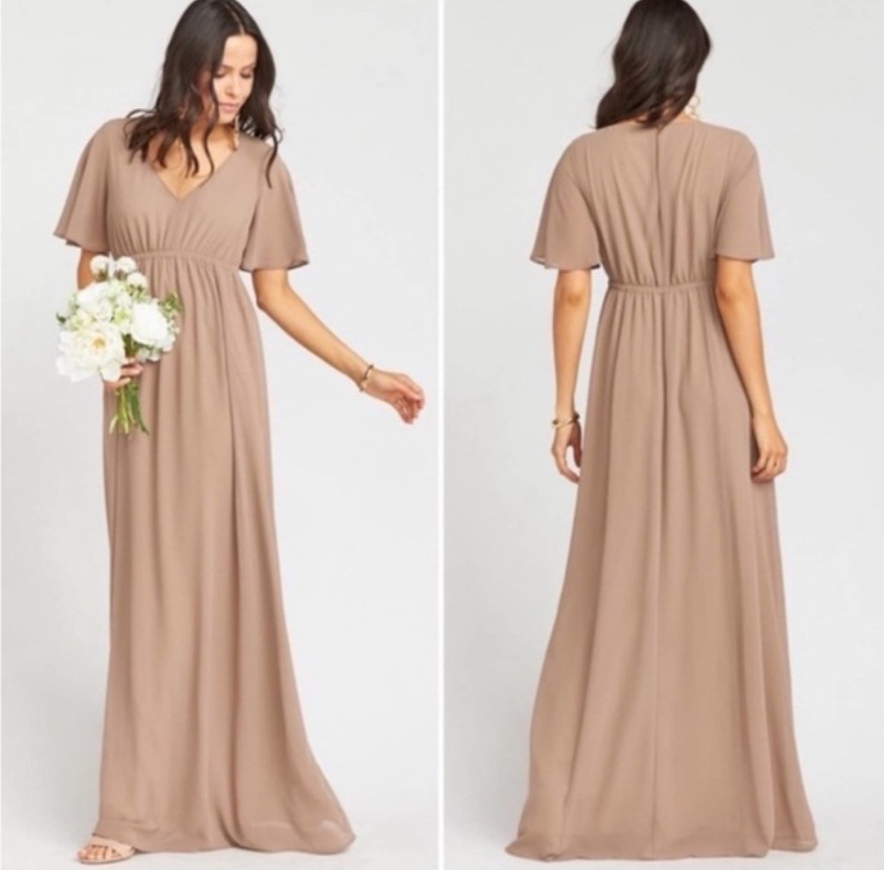 Show Me Your Mumu Emily Empire Maxi Dress Women’s Sz 2XL Blush Pink Chiffon