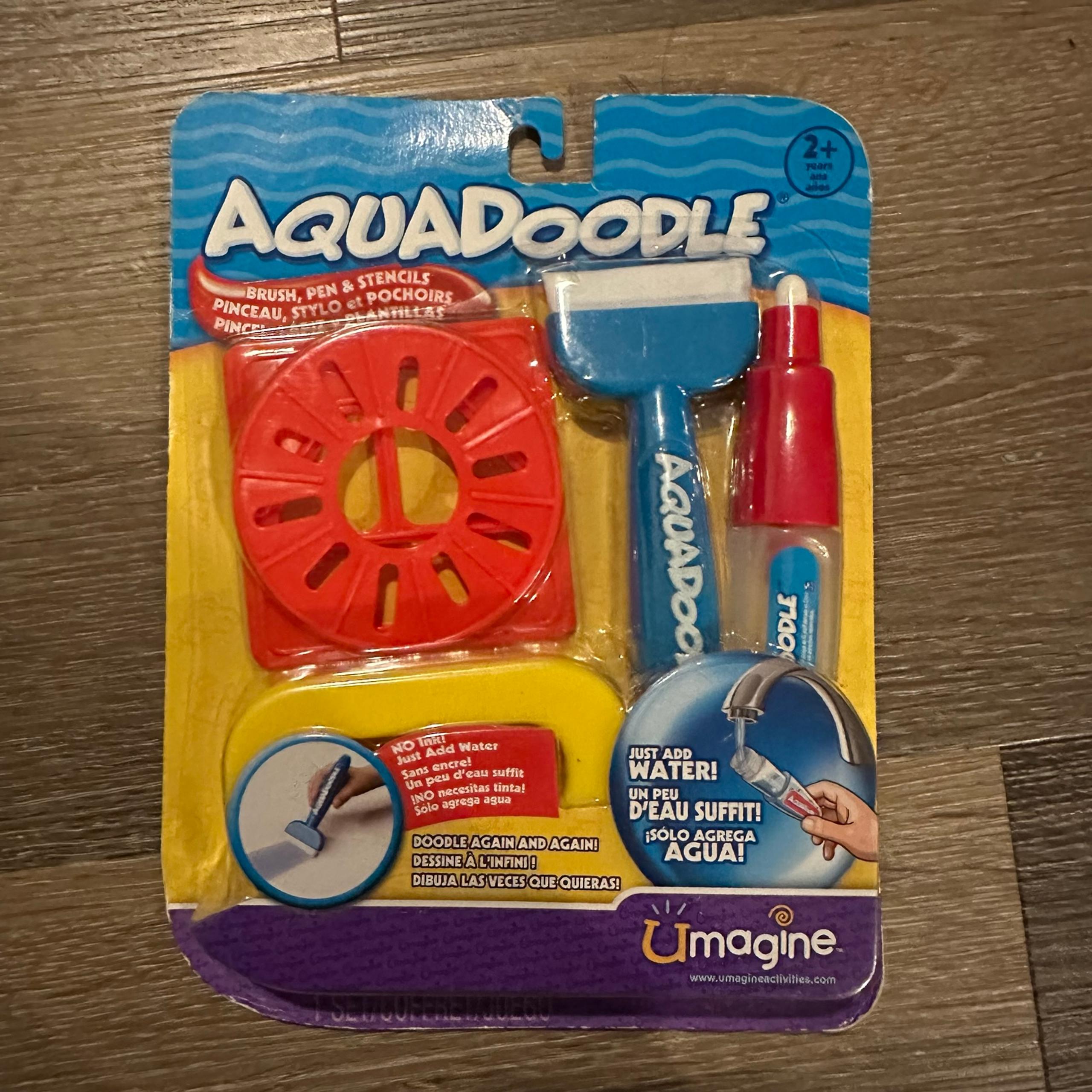 New AquaDoodle Accessory Pack Multi Set Aquadoodle Pen Brush Stencils