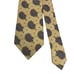 Ermenegildo Zegna Men's Recent Tie Yellow & Brown Floral Satin Silk 3.5 x 57.5