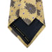 Ermenegildo Zegna Men's Recent Tie Yellow & Brown Floral Satin Silk 3.5 x 57.5