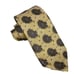 Ermenegildo Zegna Men's Recent Tie Yellow & Brown Floral Satin Silk 3.5 x 57.5