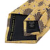 Ermenegildo Zegna Men's Recent Tie Yellow & Brown Floral Satin Silk 3.5 x 57.5