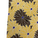 Ermenegildo Zegna Men's Recent Tie Yellow & Brown Floral Satin Silk 3.5 x 57.5