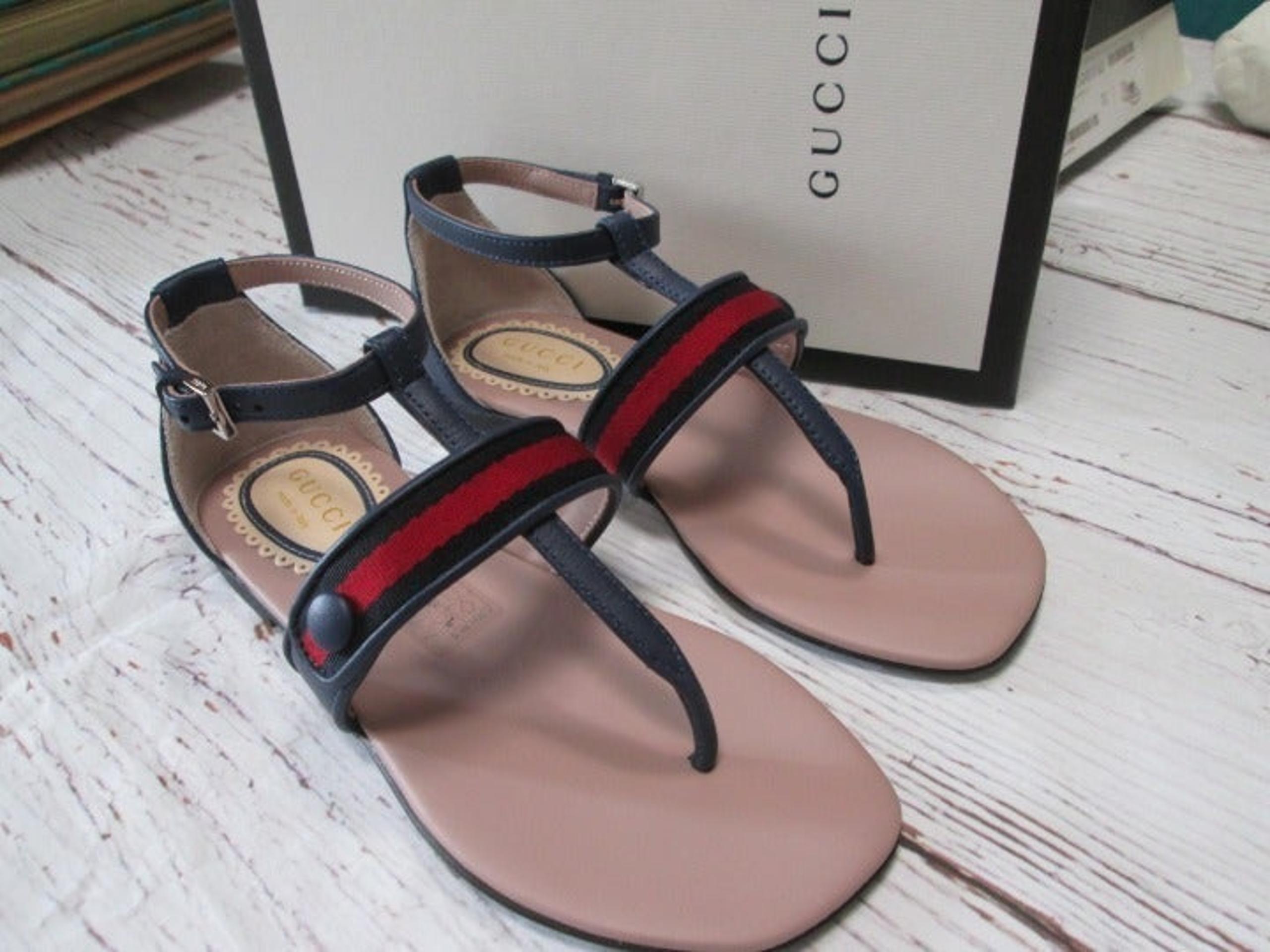 GUCCI girls sandals PELLES GOMMA vit nap