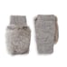 rabbit fur fingerless mitten