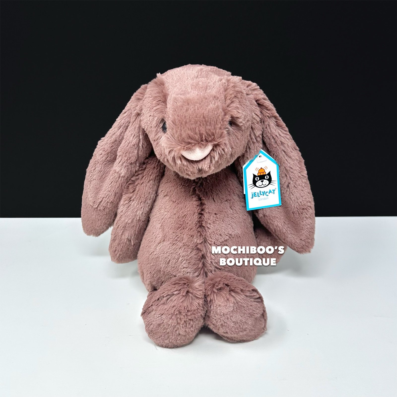 Jellycat BASHFUL FUDGE BUNNY (Medium) Soft Plush Toy NWT RARE RETIRED -FAST SHIP