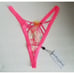 For Love & Lemons Electric Fields Embroidery Thong Panty Size XL