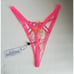 For Love & Lemons Electric Fields Embroidery Thong Panty Size XL