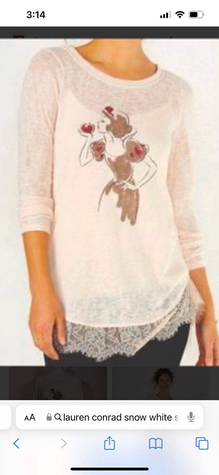 Lauren Conrad Snow White Shirt