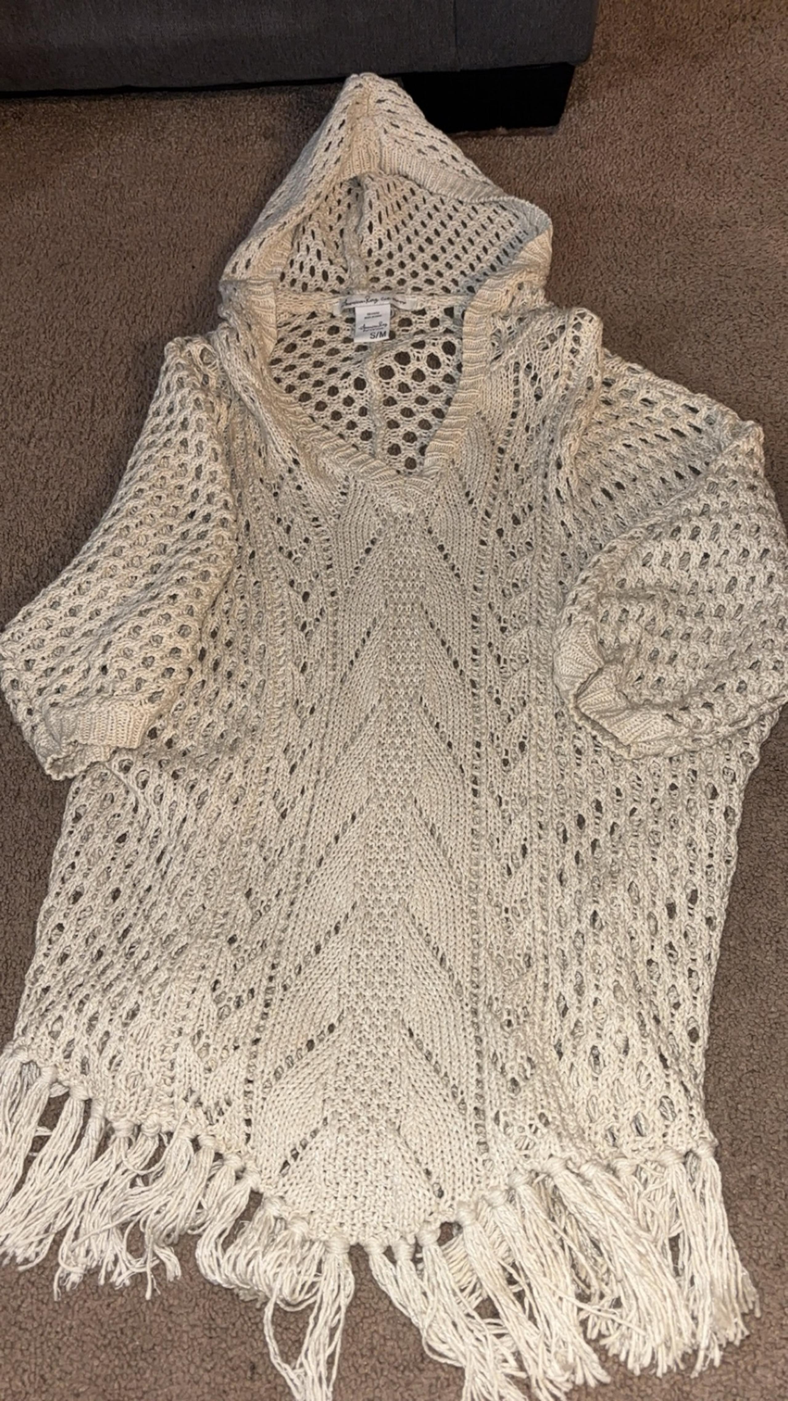 AMERICAN RAG HOODED DRESS SWEATER