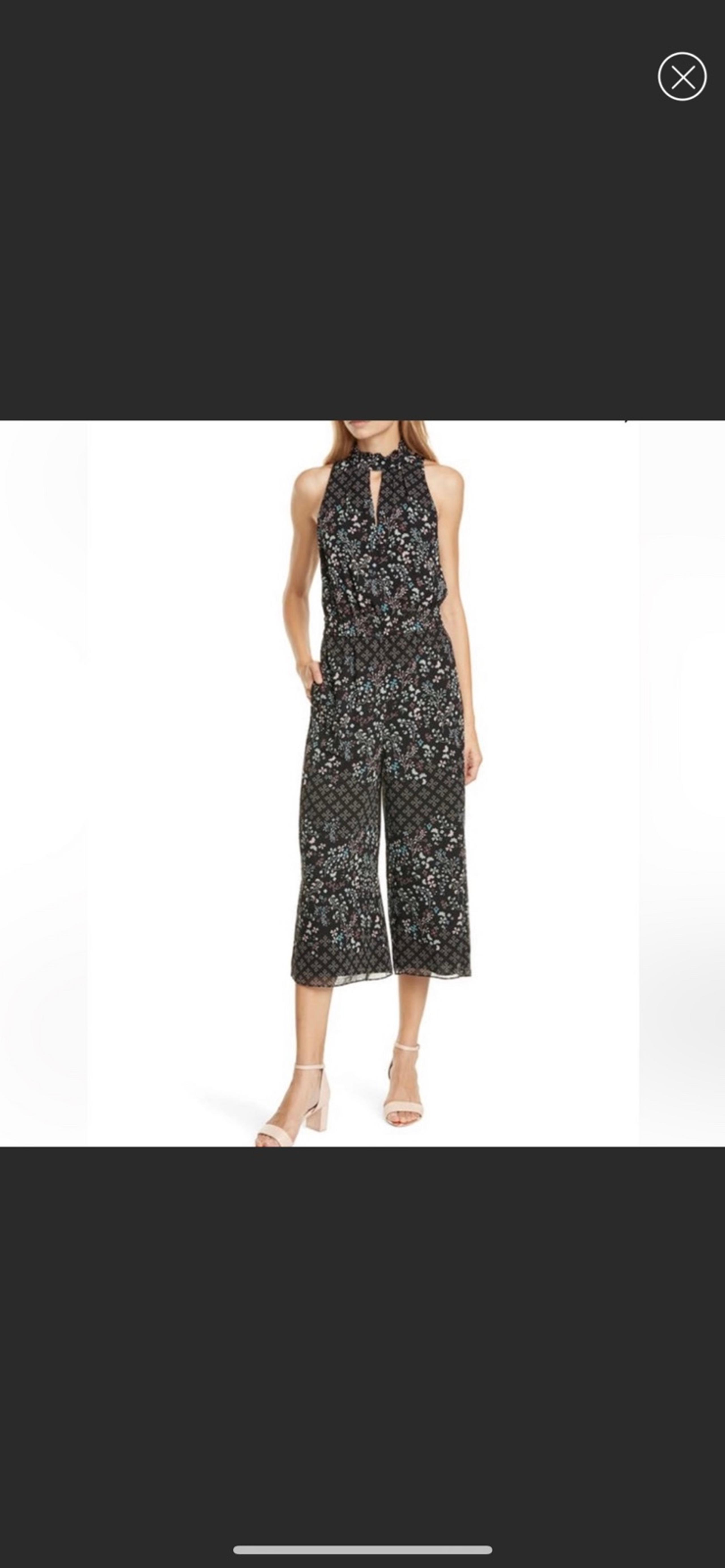 Ted Baker Womens Marcila Hazel High Neck Jumpsuit Wide Leg NWT