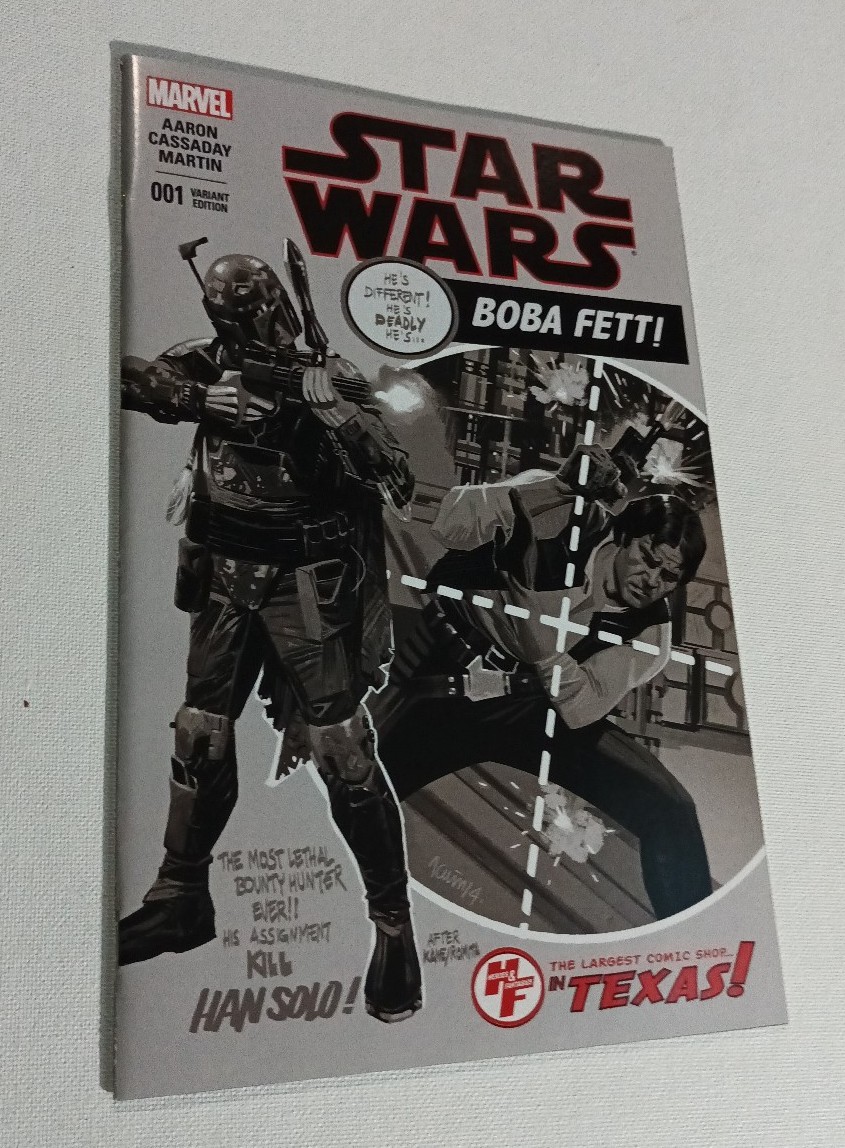 Star Wars 001 ‘Heroes & Fantasies black & white Variant  2015 nyc_comic_king