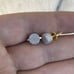 MOISSANITE Gold On Silver Round Earrings