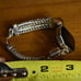 RARE Vintage Lori Bonn 925 Sterling Silver Onyx & Amber Bracelet 2 Link Chain