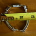 RARE Vintage Lori Bonn 925 Sterling Silver Onyx & Amber Bracelet 2 Link Chain