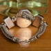RARE Vintage Lori Bonn 925 Sterling Silver Onyx & Amber Bracelet 2 Link Chain