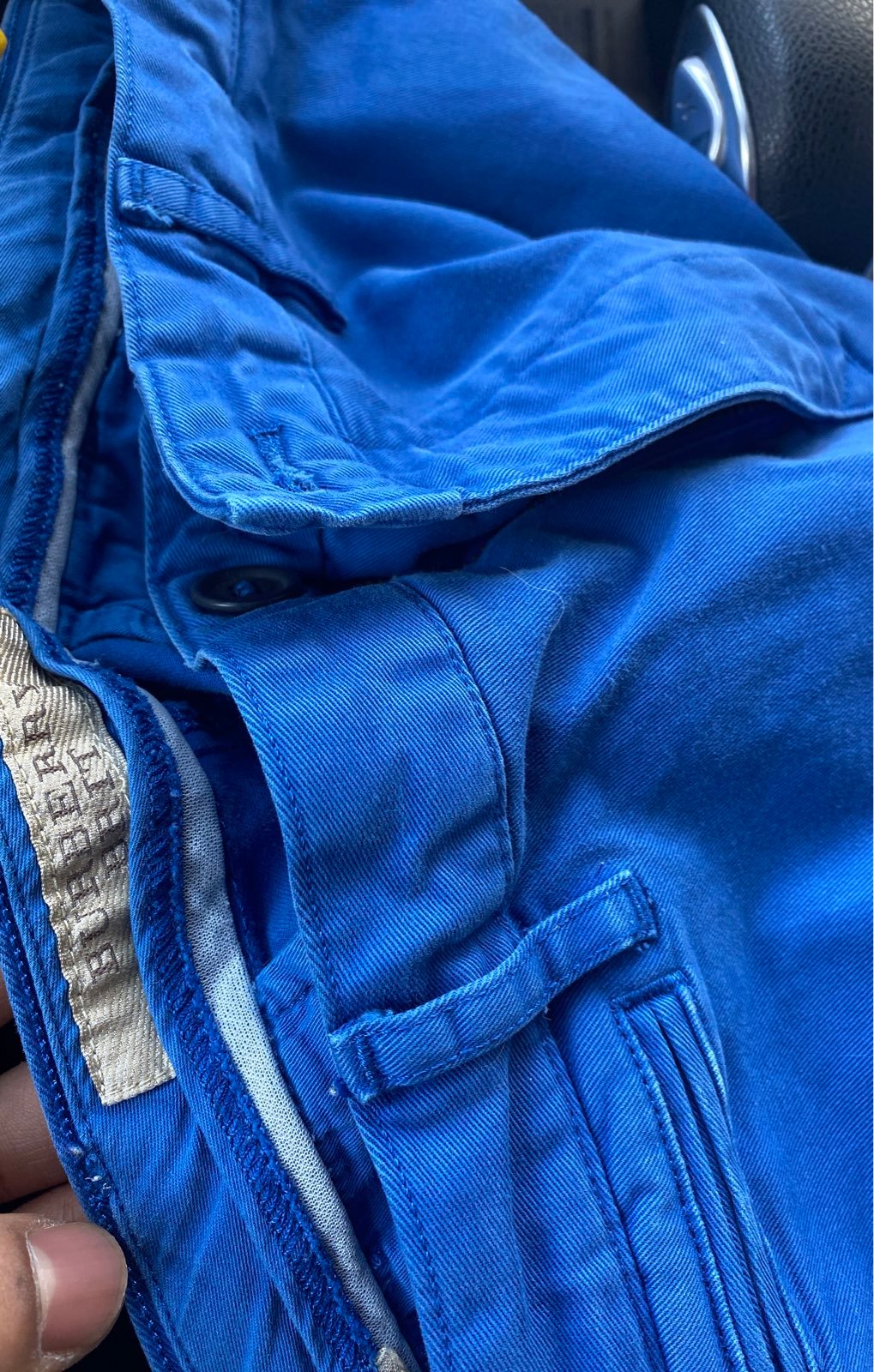 burberry pants blue