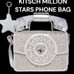 KITSCH MILLION STARS RHINESTONE PHONE BAG & STAR POUCH KEYCHAIN