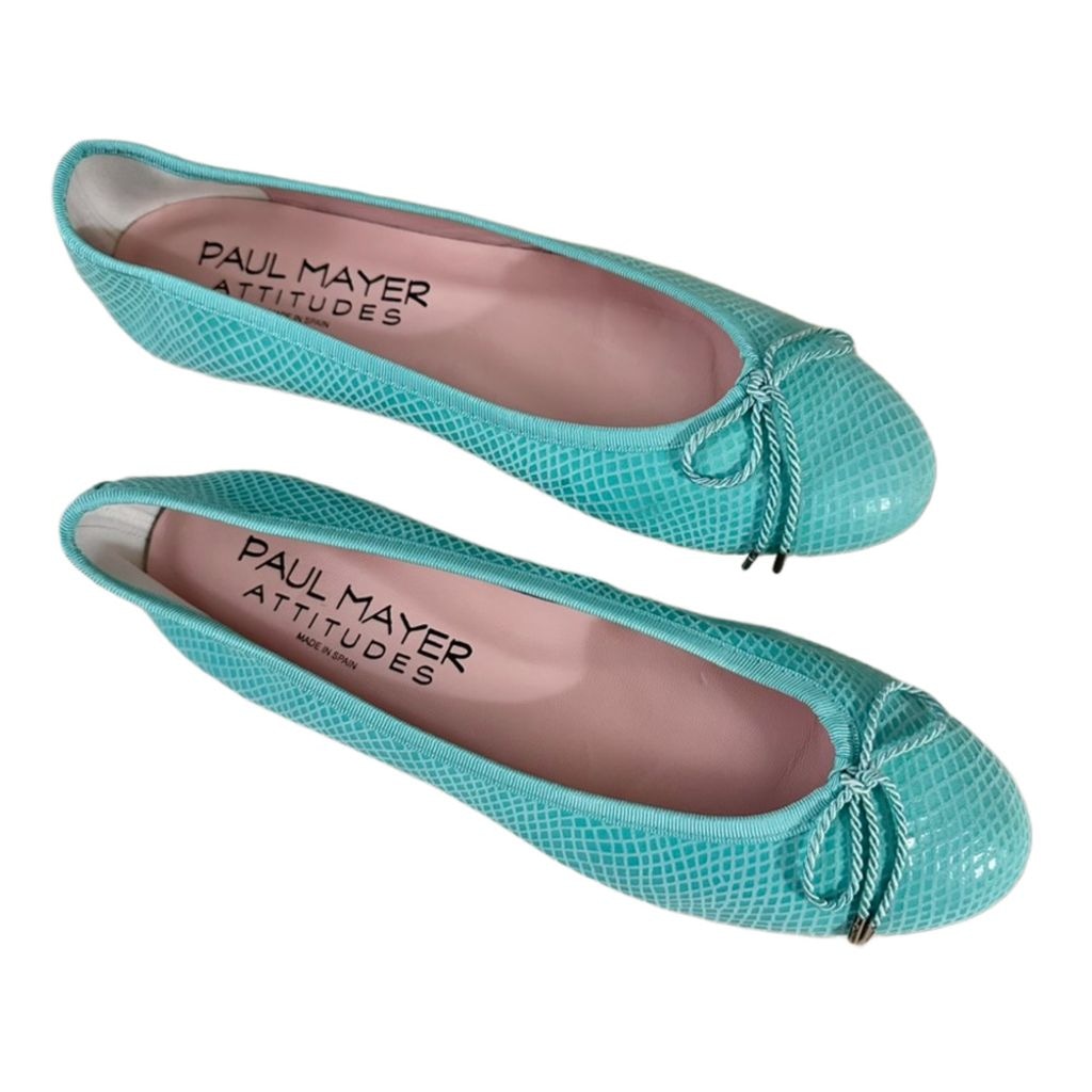 Paul Mayer Attitudes Luxe Ballet Flat, teal / turquiose