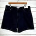 Abercrombie & Fitch High Rise Dad Shorts Black Denim Size 16