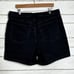 Abercrombie & Fitch High Rise Dad Shorts Black Denim Size 16