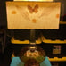 vintage lampshade and lamp