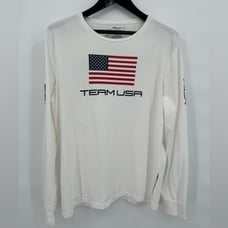 RLX Ralph Lauren USA Olympic Team Sochi Russia Men's L Long Sleeve 2014 T-Shirt