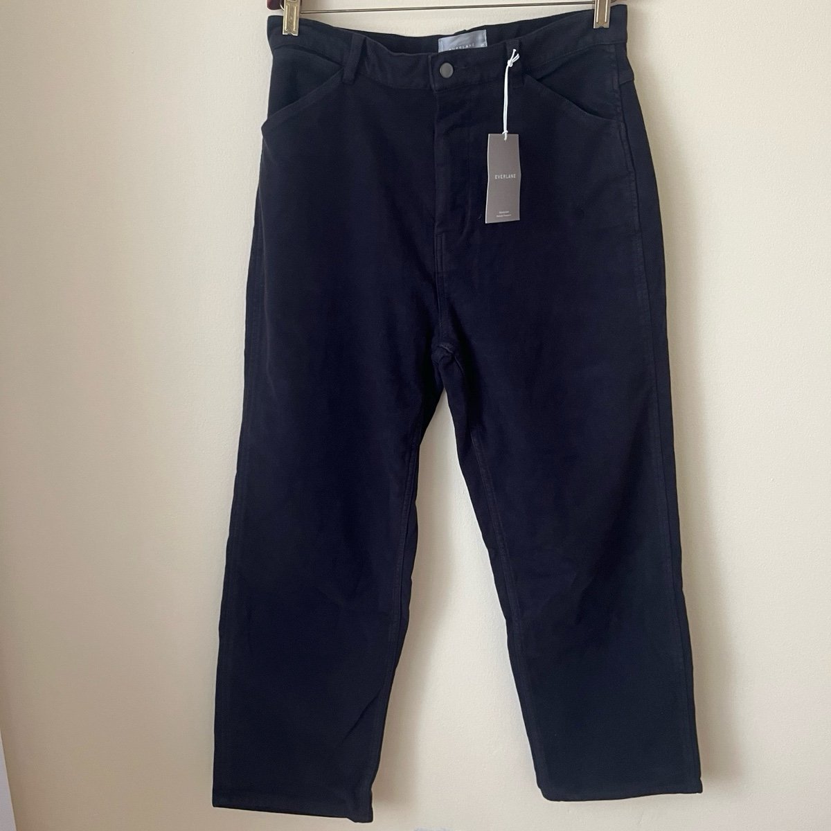 Everlane Organic Cotton High Rise Pant Size 10 Light Black